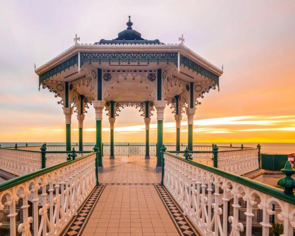 Brighton Bandstand at sunset, a Sussex wedding venue